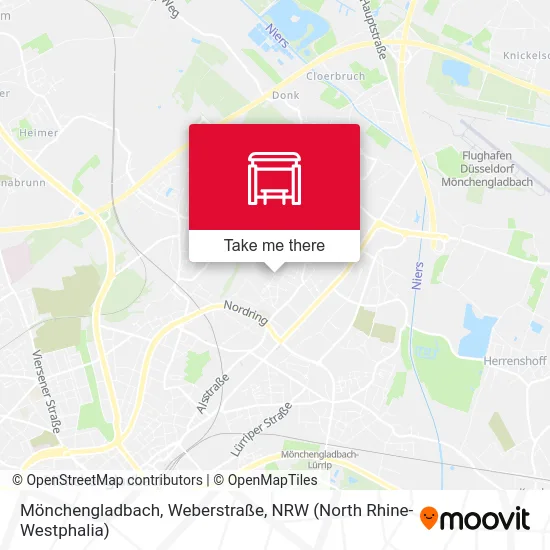 Карта Mönchengladbach, Weberstraße