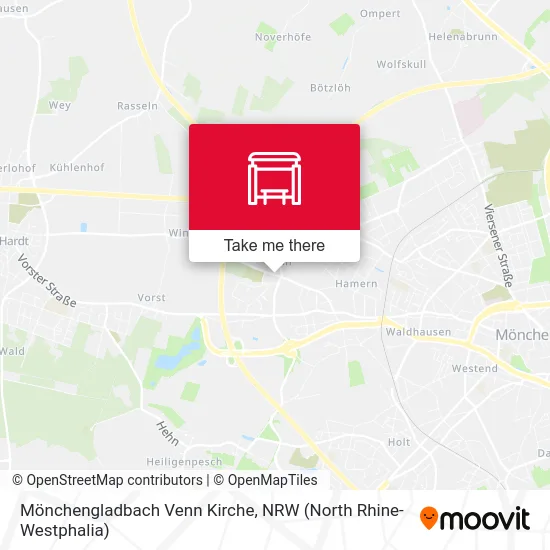 Карта Mönchengladbach Venn Kirche