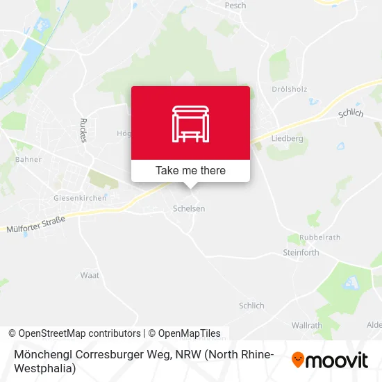 Карта Mönchengl Corresburger Weg