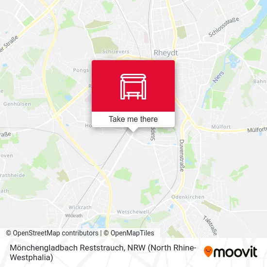 Карта Mönchengladbach Reststrauch
