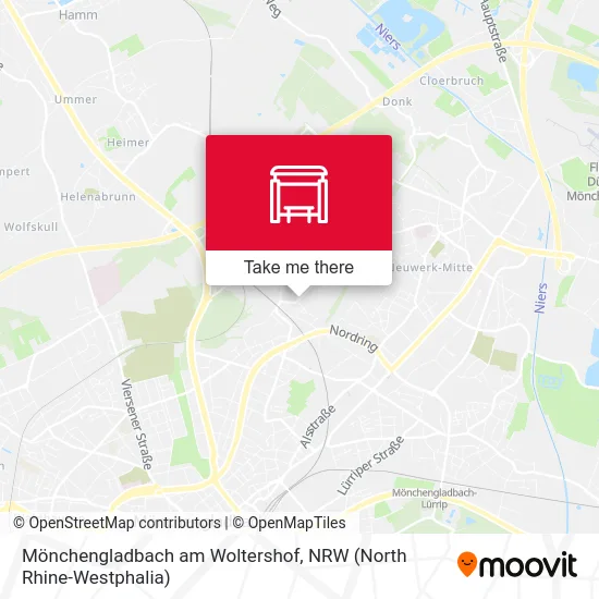 Карта Mönchengladbach am Woltershof