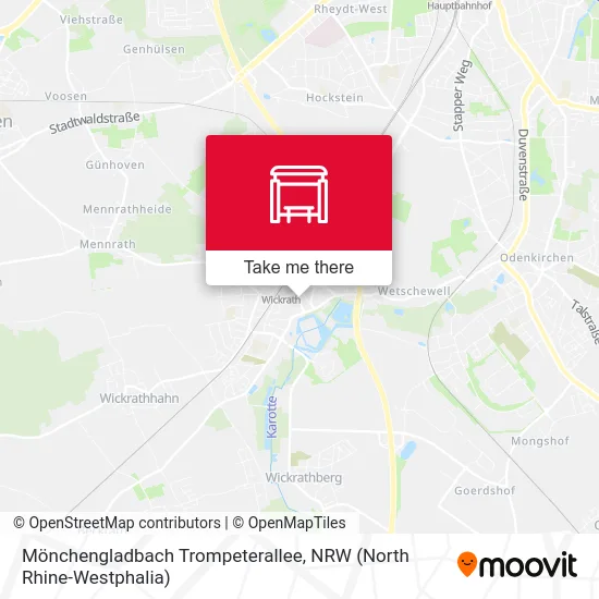 Карта Mönchengladbach Trompeterallee