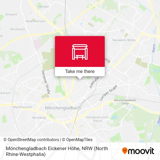 Карта Mönchengladbach Eickener Höhe