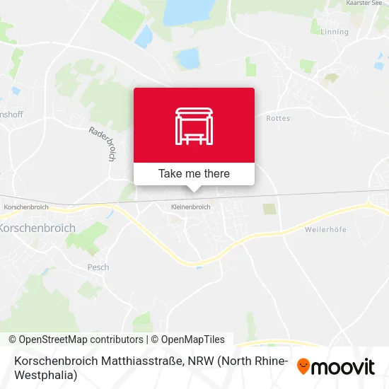 Карта Korschenbroich Matthiasstraße