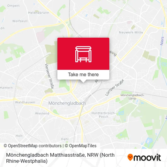 Карта Mönchengladbach Matthiasstraße