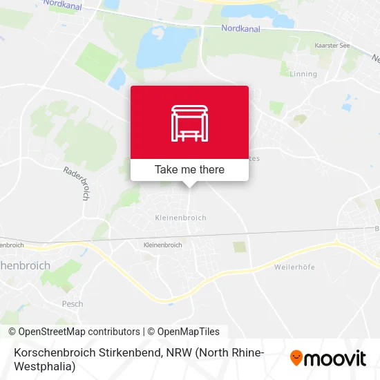 Карта Korschenbroich Stirkenbend