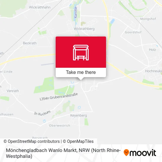 Карта Mönchengladbach Wanlo Markt