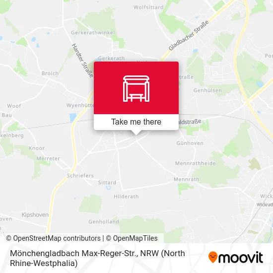 Карта Mönchengladbach Max-Reger-Str.