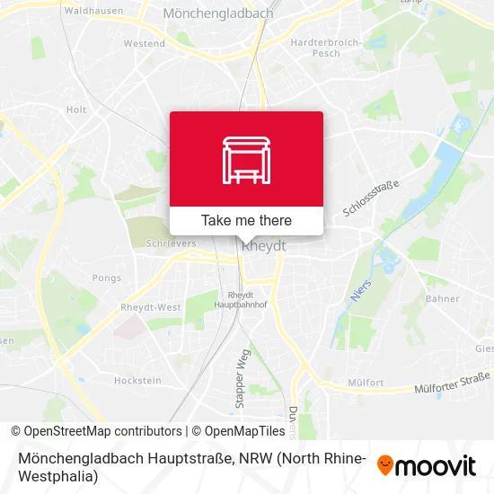 Карта Mönchengladbach Hauptstraße