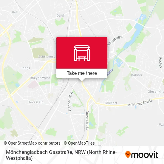 Карта Mönchengladbach Gasstraße