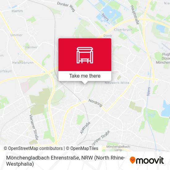 Карта Mönchengladbach Ehrenstraße