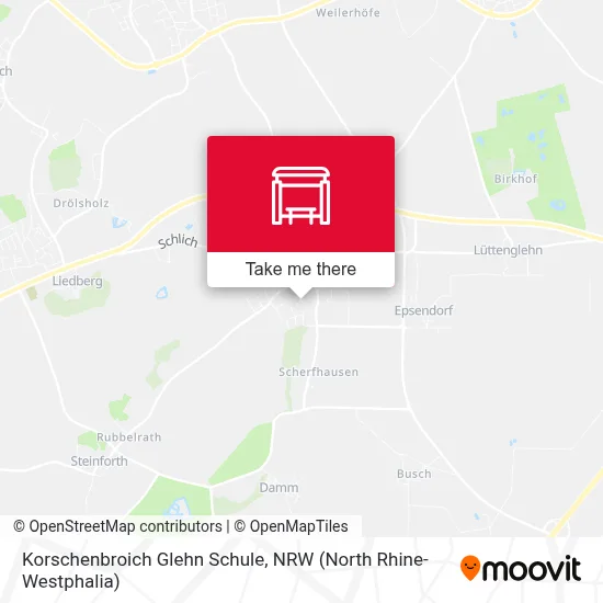 Korschenbroich Glehn Schule map