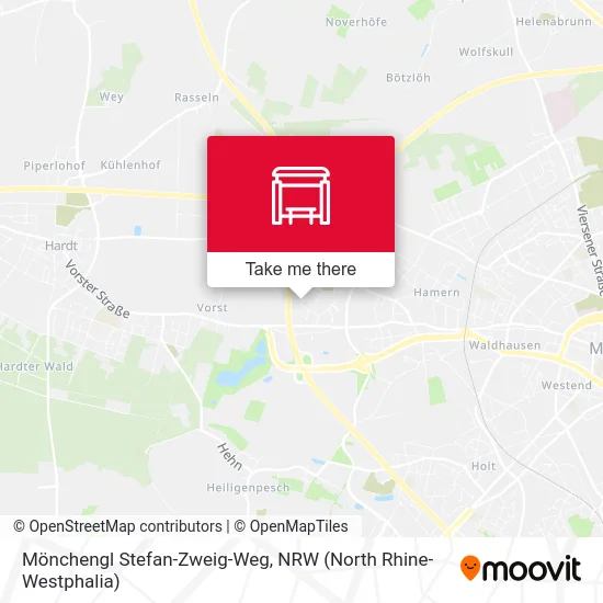 Карта Mönchengl Stefan-Zweig-Weg