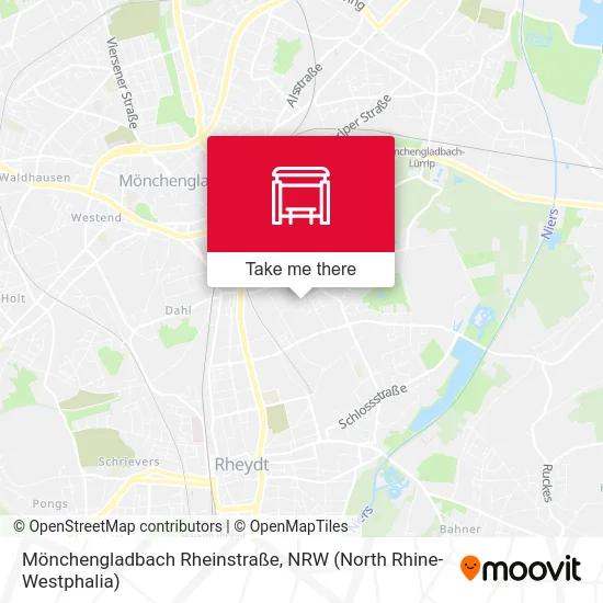 Карта Mönchengladbach Rheinstraße