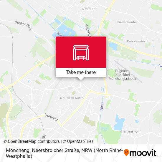 Карта Mönchengl Neersbroicher Straße