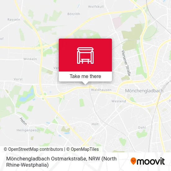 Карта Mönchengladbach Ostmarkstraße