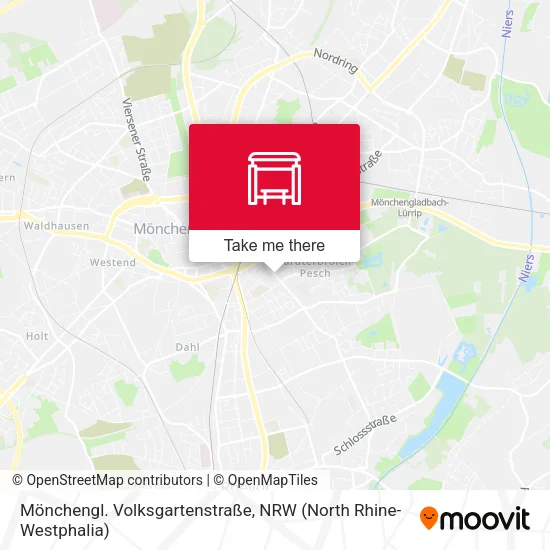 Карта Mönchengl. Volksgartenstraße