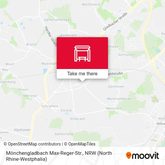 Карта Mönchengladbach Max-Reger-Str.