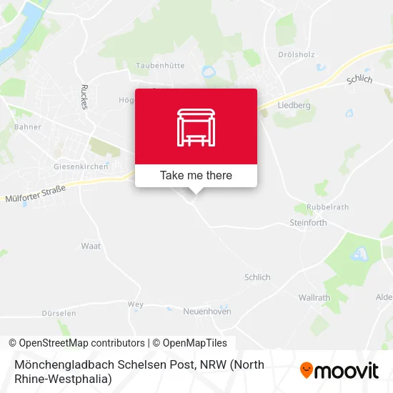 Карта Mönchengladbach Schelsen Post