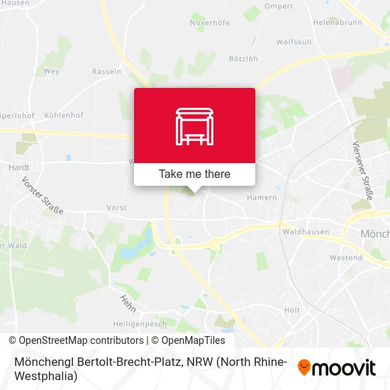 Карта Mönchengl Bertolt-Brecht-Platz