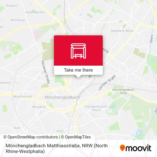 Карта Mönchengladbach Matthiasstraße