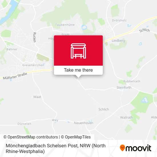 Карта Mönchengladbach Schelsen Post