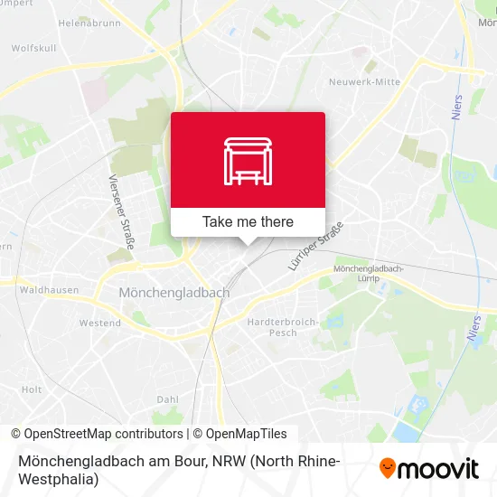 Карта Mönchengladbach am Bour