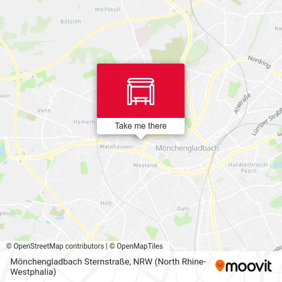 Карта Mönchengladbach Sternstraße