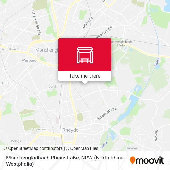 Карта Mönchengladbach Rheinstraße