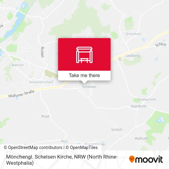 Карта Mönchengl. Schelsen Kirche