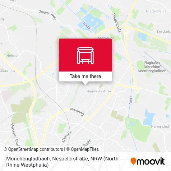 Карта Mönchengladbach, Nespelerstraße