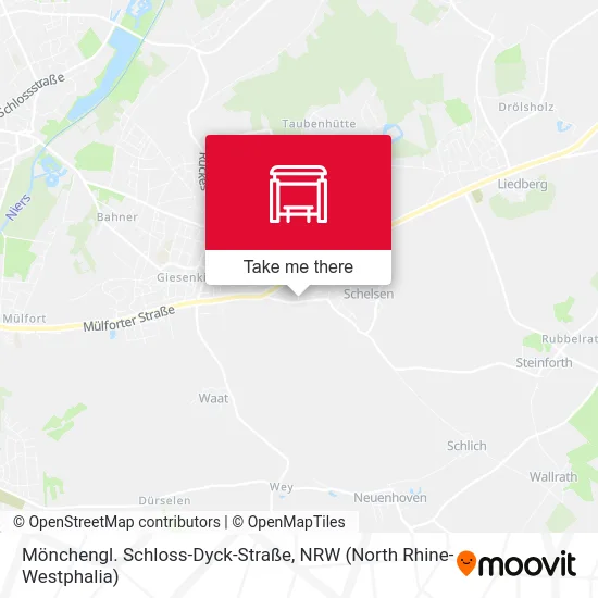 Карта Mönchengl. Schloss-Dyck-Straße