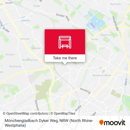 Карта Mönchengladbach Dyker Weg