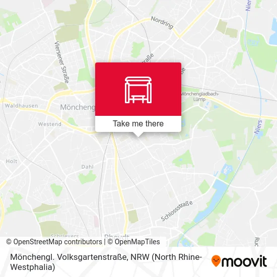 Карта Mönchengl. Volksgartenstraße