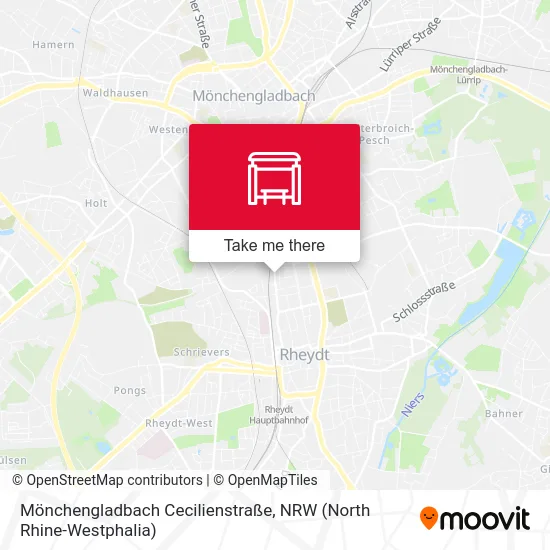 Карта Mönchengladbach Cecilienstraße