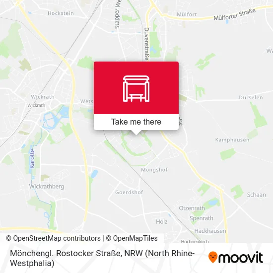 Карта Mönchengl. Rostocker Straße