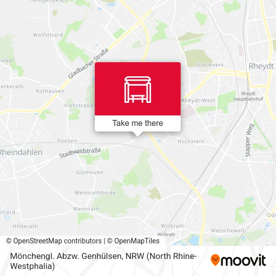 Карта Mönchengl. Abzw. Genhülsen