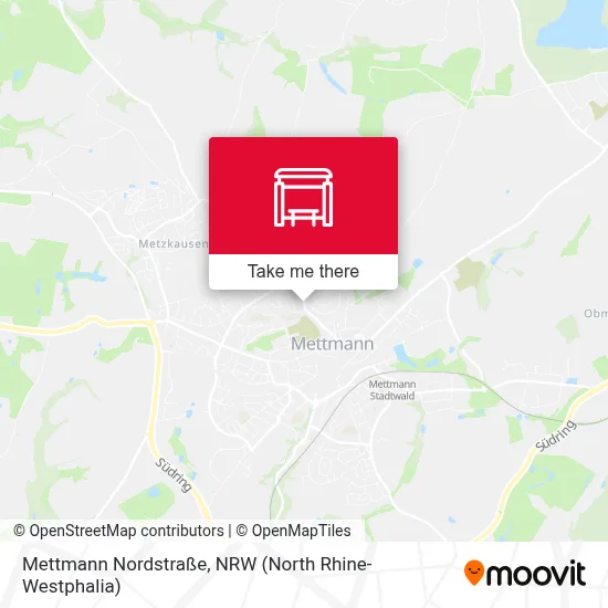 Mettmann Nordstraße map