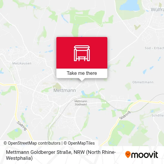 Mettmann Goldberger Straße map