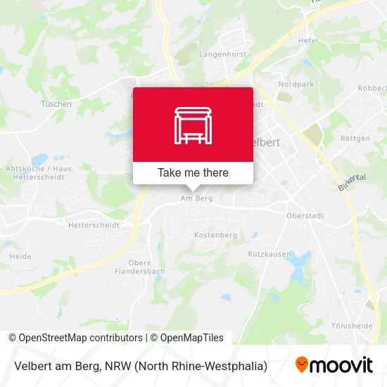 Карта Velbert am Berg