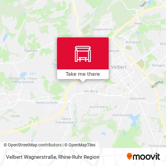 Velbert Wagnerstraße map