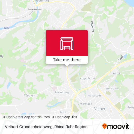 Карта Velbert Grundscheidsweg