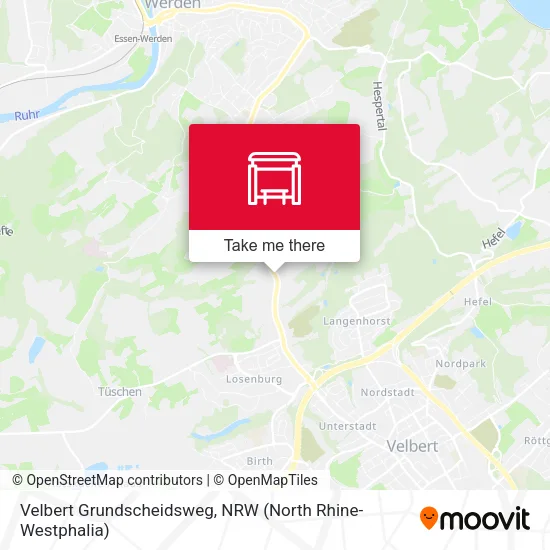 Карта Velbert Grundscheidsweg