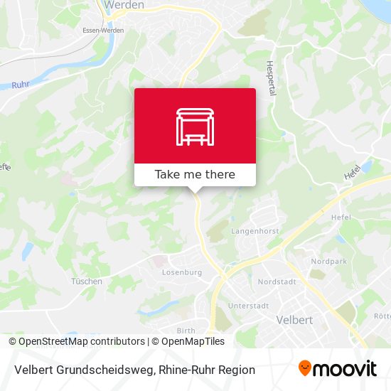 Velbert Grundscheidsweg map