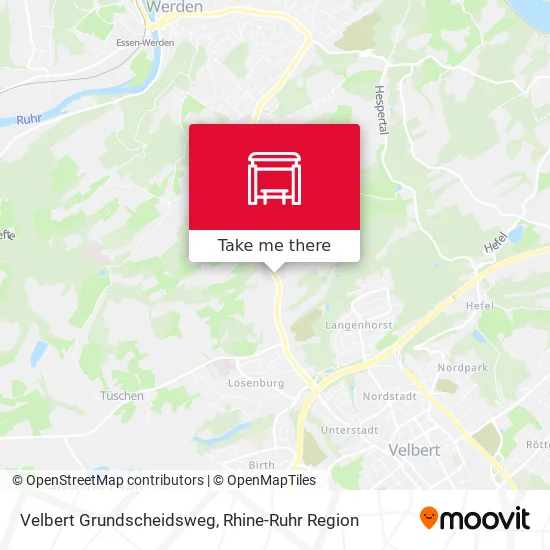 Карта Velbert Grundscheidsweg