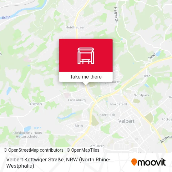 Velbert Kettwiger Straße map