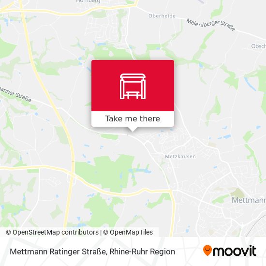 Mettmann Ratinger Straße map
