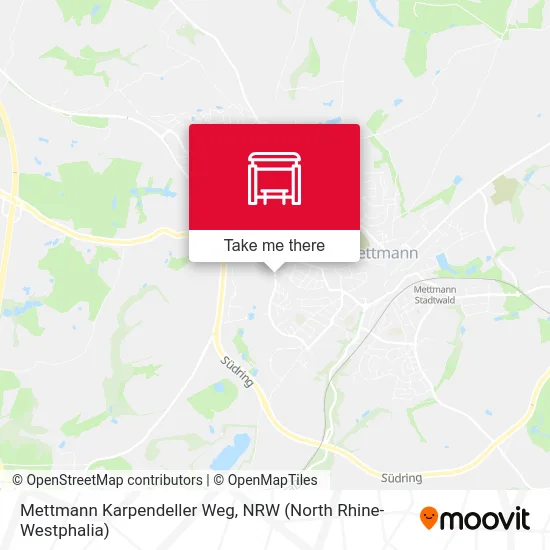 Mettmann Karpendeller Weg map