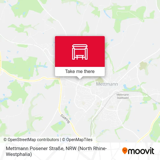 Mettmann Posener Straße map