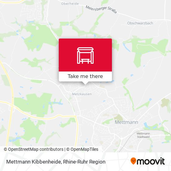 Mettmann Kibbenheide map